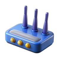 calm beautiful Wireless router with multiple antennas, NO BACKGROUND with Transparent Background. high resolution png