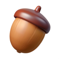 celebrated rustic One brown acorn NO BACKGROUND with Transparent Background. top-tier png