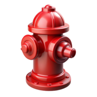 dazzling modern A classic, shiny red fire hydrant, NO BACKGROUND with Transparent Background. elite png