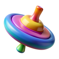 beautiful energetic impressionist A spinning top, multicolored and in motion blur, NO BACKGROUND with Transparent Background. luxury png