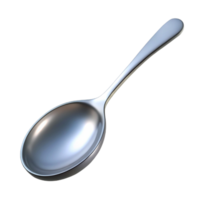 enchanting geometric A single, silver spoon, polished, NO BACKGROUND with Transparent Background. elite png