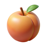 coveted renaissance A single, ripe peach, whole and uncut, NO BACKGROUND with Transparent Background. original png