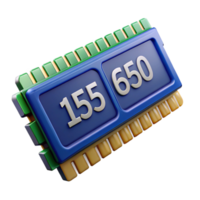 distinctive avant-garde RAM modules, computer memory. NO BACKGROUND with Transparent Background. perfect clarity png