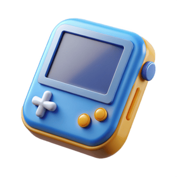 fascinerande modern en bärbar spel trösta, handhållen enhet. Nej bakgrund med transparent bakgrund. raffinerad png