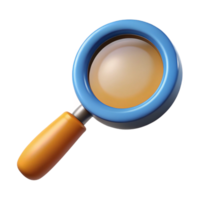 remarkable retro A magnifying glass, classic design. NO BACKGROUND with Transparent Background. impeccable png