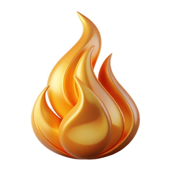 distintivo rústico un soltero, ardiente fuego con abstracto, arremolinándose patrones. No antecedentes con transparente antecedentes. artesano png