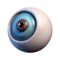 intense impressive A single, stylized eye with intricate iris details. NO BACKGROUND with Transparent Background. handcrafted png