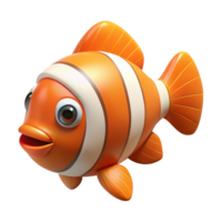 mysterious breathtaking A clownfish, NO BACKGROUND with Transparent Background. sharp png