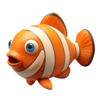 intense glorious A clownfish, NO BACKGROUND with Transparent Background. masterfully captured png