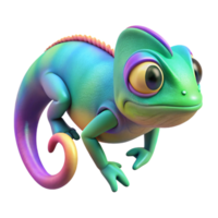 unparalleled bohemian A chameleon changing color, NO BACKGROUND with Transparent Background. refined png