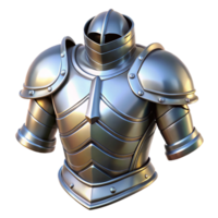 glorious creative A gleaming suit of plate armor, polished and ready for battle. NO BACKGROUND with Transparent Background. expertly shot png