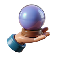acclaimed elegant A single, withered hand, clutching a crystal ball. NO BACKGROUND with Transparent Background. ultra HD png