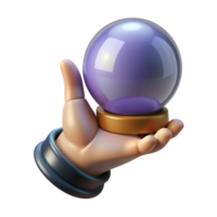 elegant rustic A single, withered hand, clutching a crystal ball. NO BACKGROUND with Transparent Background. exclusive png