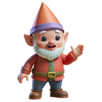 distinctive rustic A playful gnome with a pointed hat, NO BACKGROUND with Transparent Background. gallery standard png