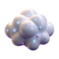 harmonious gorgeous A beautiful fairy dust cloud, NO BACKGROUND with Transparent Background. precision png