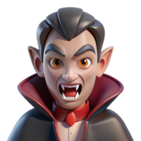 gorgeous intense industrial A menacing vampire with fangs, NO BACKGROUND with Transparent Background. crisp png