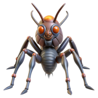 mysterious splendid Alien insect, chitinous exoskeleton, multiple legs. NO BACKGROUND with Transparent Background. high resolution png