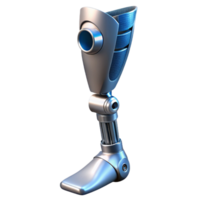 enchanting nordic Bionic leg, metallic structure, prosthetic limb. NO BACKGROUND with Transparent Background. impeccable png