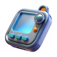 enchanting futuristic Communication device, futuristic design, handheld gadget. NO BACKGROUND with Transparent Background. studio quality png