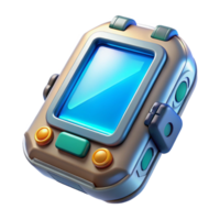 magnificent passionate victorian Communication device, futuristic design, handheld gadget. NO BACKGROUND with Transparent Background. refined png