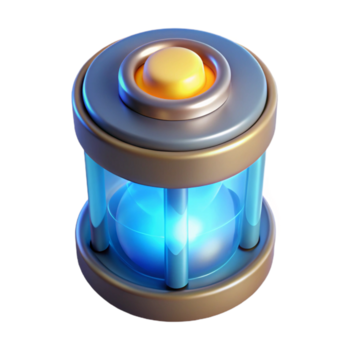 notable rustique Puissance cellule, énergie source, embrasé cœur. non Contexte avec transparent Contexte. studio qualité png