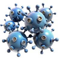 sumptuous reflective gothic Nanobot swarm, microscopic robots, medical technology. NO BACKGROUND with Transparent Background. sharp png