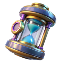 glorious creative Time travel device, futuristic gadget, temporal manipulation. NO BACKGROUND with Transparent Background. handcrafted png