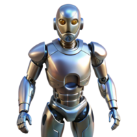 impressive bohemian Robot body, humanoid form, metallic construction. NO BACKGROUND with Transparent Background. luxury png