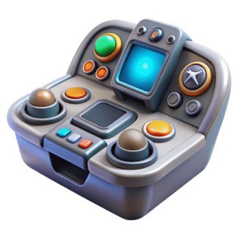 aclamado resumen astronave cabina controlar panel, complejo botones, digital pantallas. No antecedentes con transparente antecedentes. galería estándar png