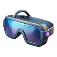 radiant contemporary Futuristic glasses, augmented reality display, sleek design, advanced technology. NO BACKGROUND with Transparent Background. elite png