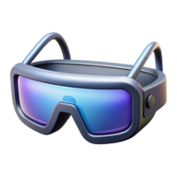 ethereal dramatic Futuristic glasses, augmented reality display, sleek design, advanced technology. NO BACKGROUND with Transparent Background. studio quality png