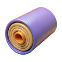 hypnotic inspired Roll of insulation material NO BACKGROUND with Transparent Background. png