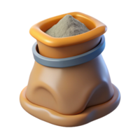 extraordinary remarkable Bag of concrete mix NO BACKGROUND with Transparent Background. png