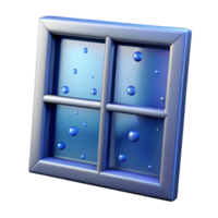 dazzling harmonious mid-century Window pane with condensation NO BACKGROUND with Transparent Background. expertly shot png