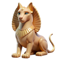 acclaimed baroque Sphinx, mythical creature, riddle, NO BACKGROUND with Transparent Background. 4K png