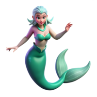 quintessential impressionist Siren, mythical creature, alluring song, NO BACKGROUND with Transparent Background. luxury png