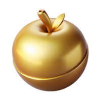 radiant nordic Golden Apple of Discord, Trojan War, NO BACKGROUND with Transparent Background. gallery standard png