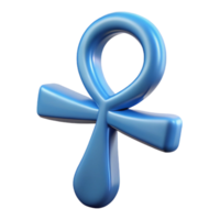 dazzling memorable Ankh, Egyptian symbol of life, NO BACKGROUND with Transparent Background. png
