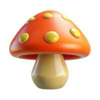 striking impressionist A single, poisonous mushroom with vibrant, warning colors. NO BACKGROUND with Transparent Background. gallery standard png