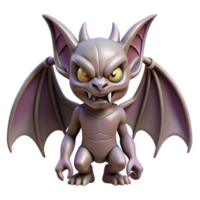 breathtaking dramatic abstract A creepy gargoyle with wings and a menacing expression. NO BACKGROUND with Transparent Background. high resolution png