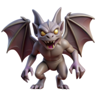 unparalleled rustic A creepy gargoyle with wings and a menacing expression. NO BACKGROUND with Transparent Background. precision png
