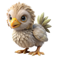 alluring playful industrial A majestic griffin chick with fluffy down feathers. NO BACKGROUND with Transparent Background. 8K png