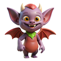 pristine modern A playful imp with small wings and a mischievous grin. NO BACKGROUND with Transparent Background. exclusive png