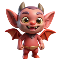 elegant celebrated A playful imp with small wings and a mischievous grin. NO BACKGROUND with Transparent Background. png