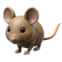 timeless retro Small brown field mouse NO BACKGROUND with Transparent Background. detailed png