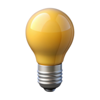 harmonious striking A single lightbulb, LED style. NO BACKGROUND with Transparent Background. crisp png