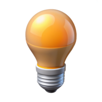exemplary retro A single lightbulb, LED style. NO BACKGROUND with Transparent Background. gallery standard png