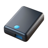 elegant standout A portable hard drive, black and rectangular. NO BACKGROUND with Transparent Background. png