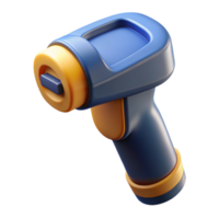 playful majestic A barcode scanner, handheld. NO BACKGROUND with Transparent Background. impeccable png