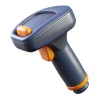breathtaking urban A barcode scanner, handheld. NO BACKGROUND with Transparent Background. sharp png